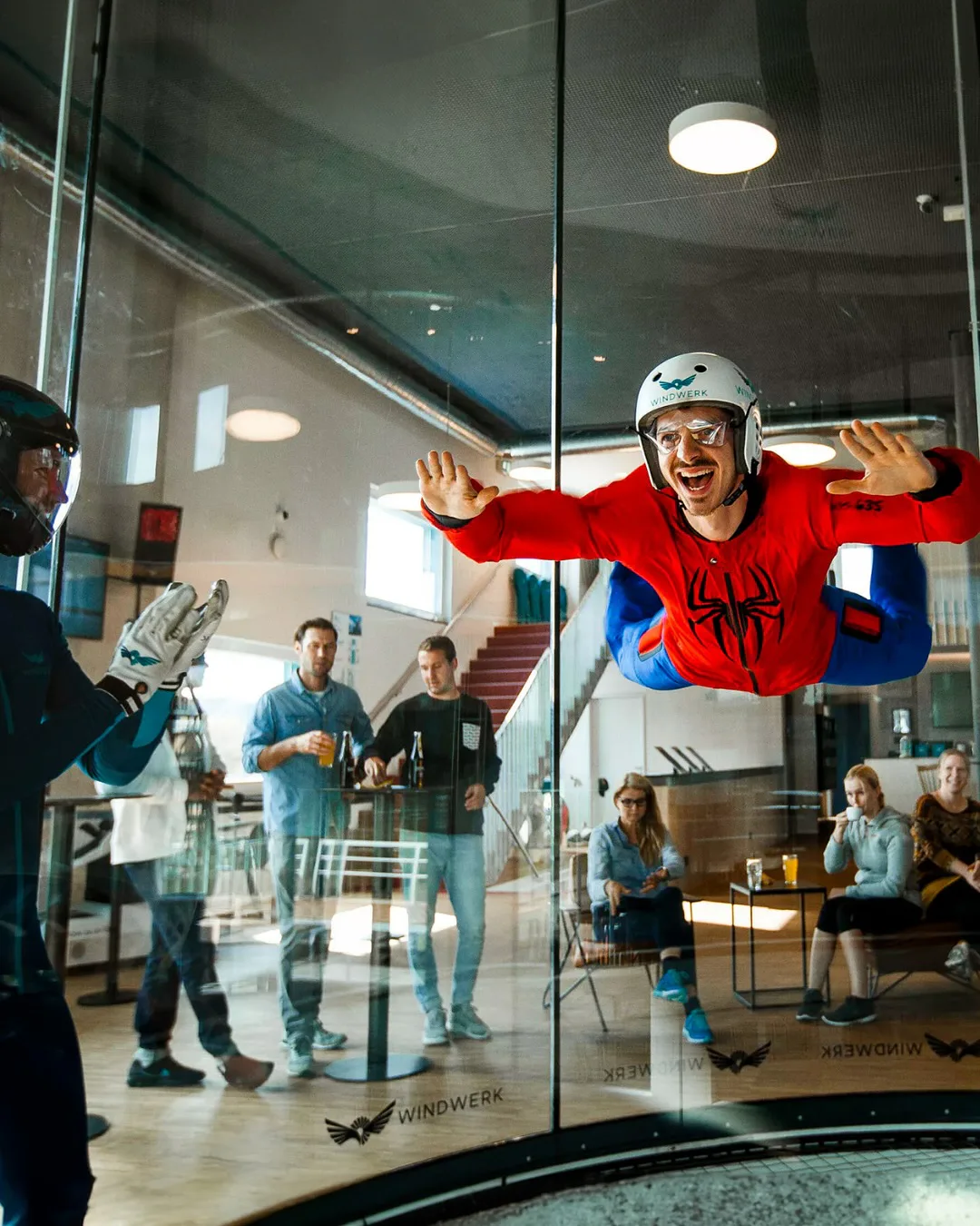Indoor skydiving in the Windwerk Winterthur